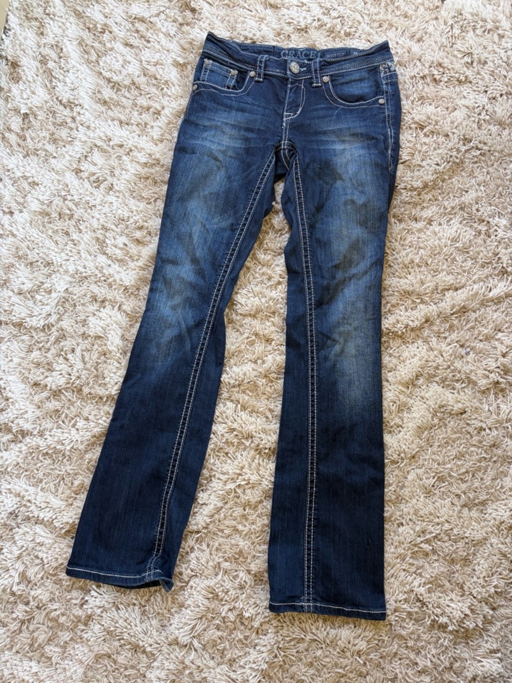Y2K Blingy Low-Rise Jeans